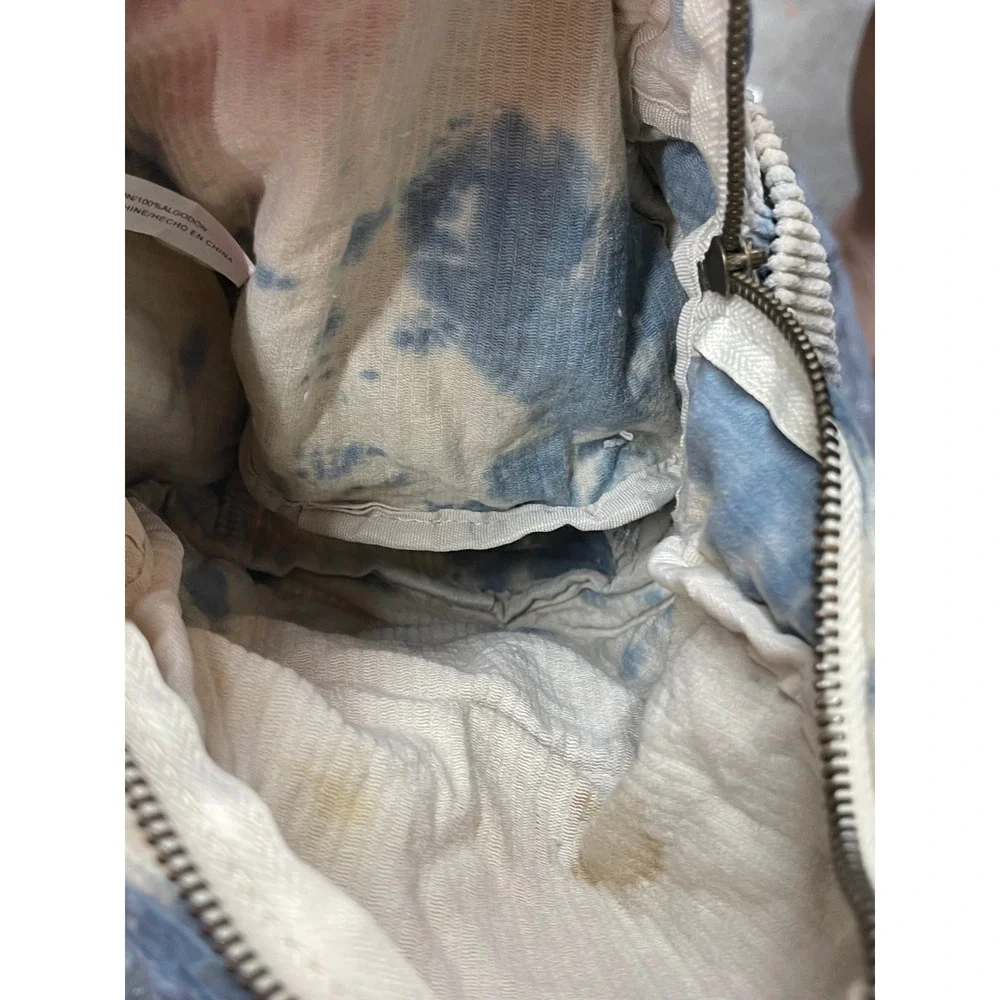 Urban Outfitters UO-76 Corduroy Mini Backpack Blue White Tie Dye Bag 003/47